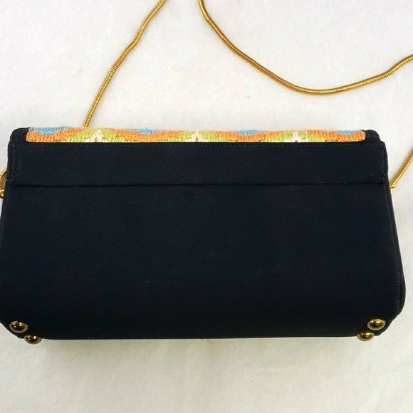 Vtg Embroidered Mini Shoulder Bag VGU - Picture 2 of 12